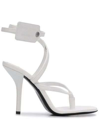 Shop Off-white Women's White Leather Sandals