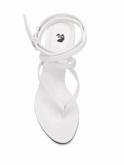 Shop Off-white Women's White Leather Sandals