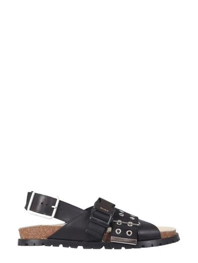 Shop Apc A.p.c. Women's Black Leather Sandals