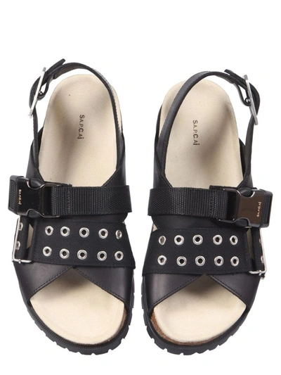 Shop Apc A.p.c. Women's Black Leather Sandals