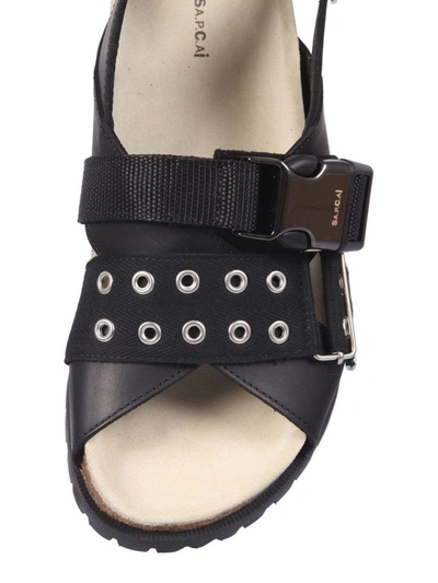 Shop Apc A.p.c. Women's Black Leather Sandals