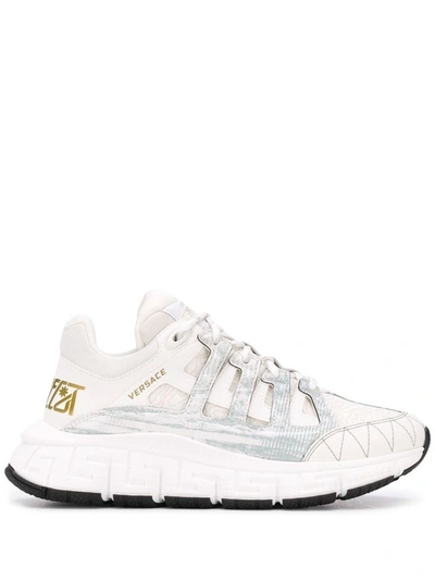 Shop Versace Women's White Other Materials Sneakers