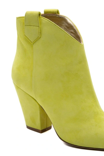 Shop Aldo Castagna Women's Yellow Suede Ankle Boots