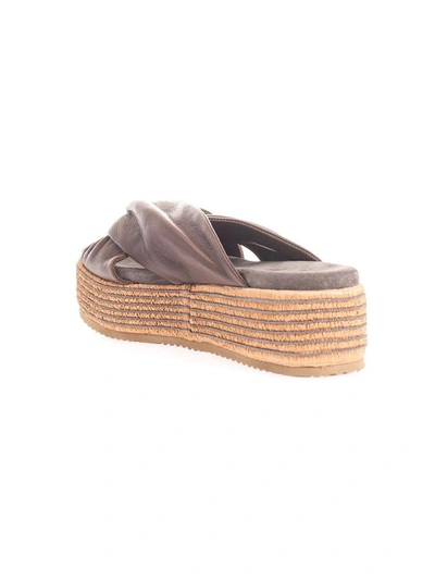 Shop Brunello Cucinelli Women's Brown Leather Sandals