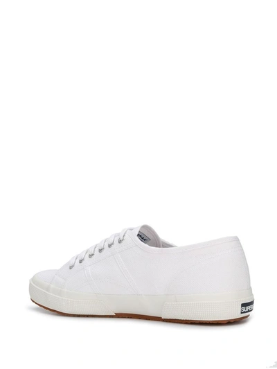 Shop Superga Women's White Cotton Sneakers