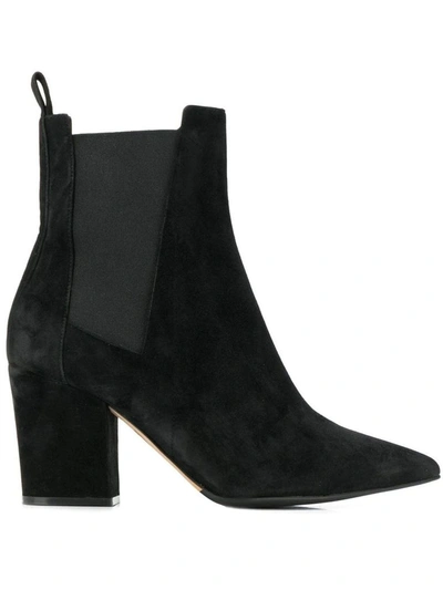 Shop Sergio Rossi Women's Black Suede Ankle Boots