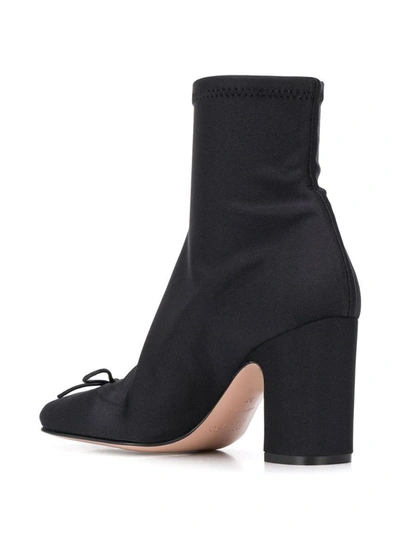 Shop Red Valentino Women's Black Polyester Ankle Boots