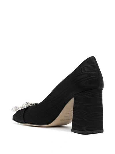 Shop Sergio Rossi Women's Black Cotton Pumps