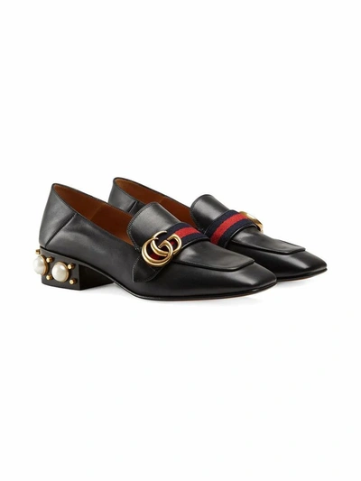 Shop Gucci Women's Black Leather Pumps