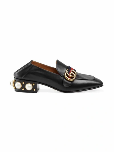 Shop Gucci Women's Black Leather Pumps