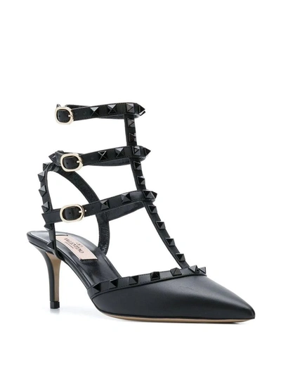 Shop Valentino Garavani Women's Black Leather Heels