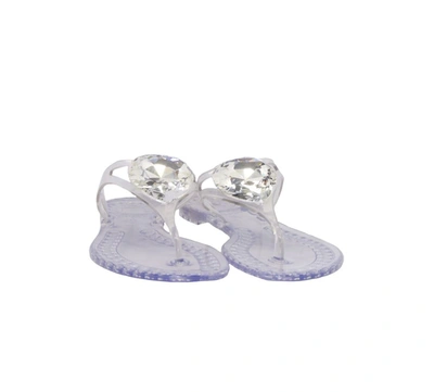 Shop Casadei Women's White Rubber Sandals