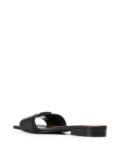 Shop Sergio Rossi Women's Black Leather Sandals