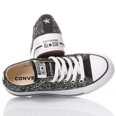Shop Converse Women's Black Glitter Sneakers