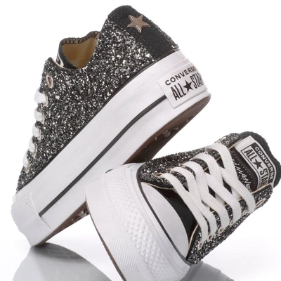 Shop Converse Women's Black Glitter Sneakers