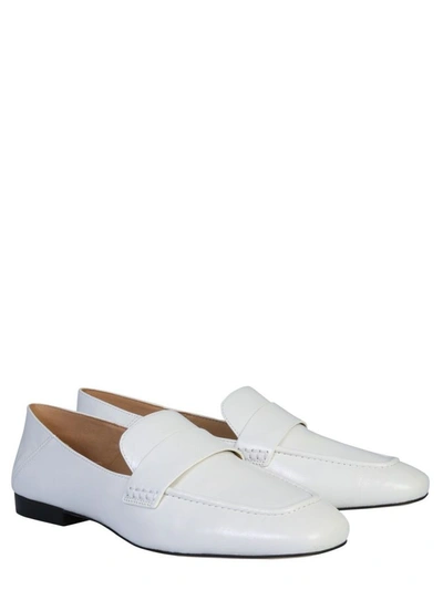 Shop Michael Kors Women's White Leather Loafers