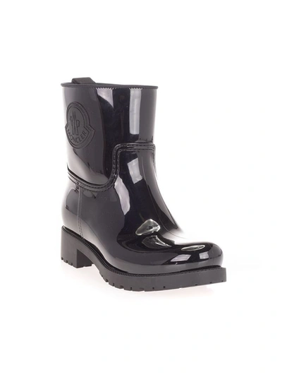Shop Moncler Women's Black Other Materials Ankle Boots