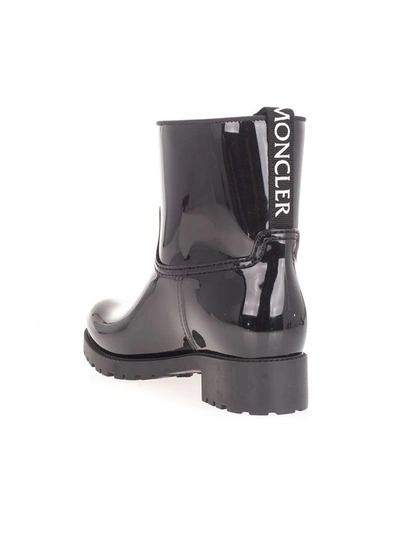 Shop Moncler Women's Black Other Materials Ankle Boots
