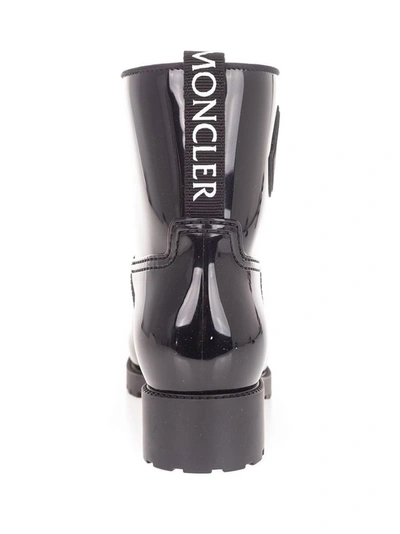 Shop Moncler Women's Black Other Materials Ankle Boots