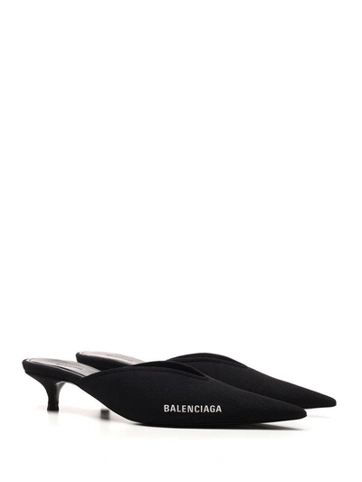 Shop Balenciaga Women's Black Synthetic Fibers Sandals