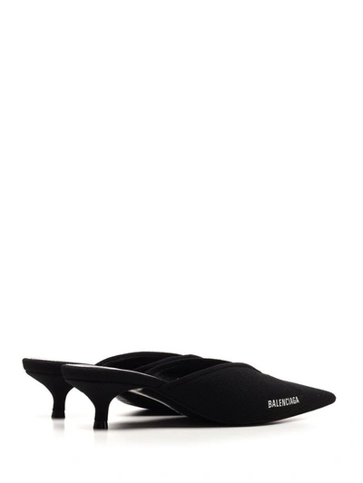 Shop Balenciaga Women's Black Synthetic Fibers Sandals