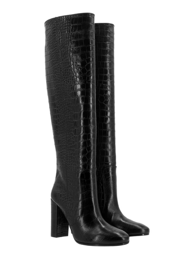 Shop Via Roma 15 Women's Black Leather Boots