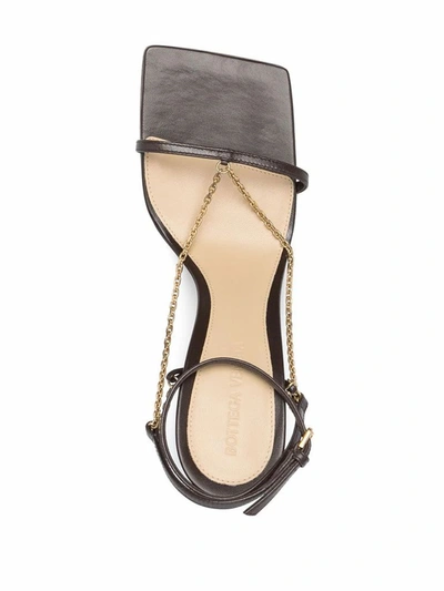 Shop Bottega Veneta Women's Brown Leather Sandals