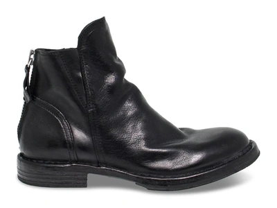Shop Moma Women's Black Leather Ankle Boots