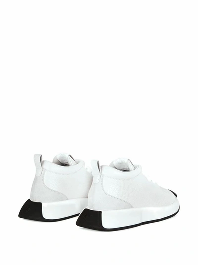 Shop Giuseppe Zanotti Design Women's White Leather Sneakers