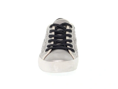 Crime London Womens Silver Leather Sneakers | ModeSens