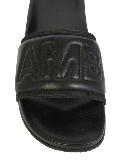 Shop Ambush Women's Black Leather Sandals