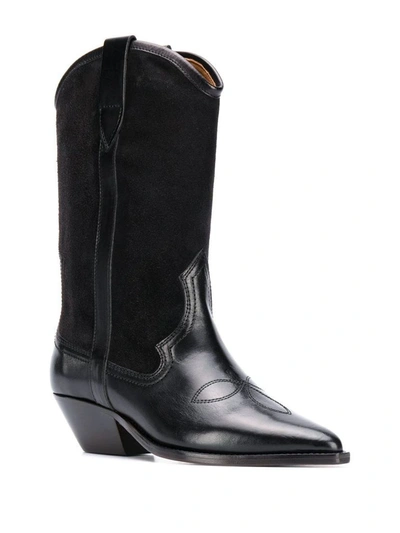 Shop Isabel Marant Women's Grey Leather Boots