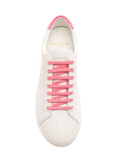 Shop Saint Laurent White Sneakers