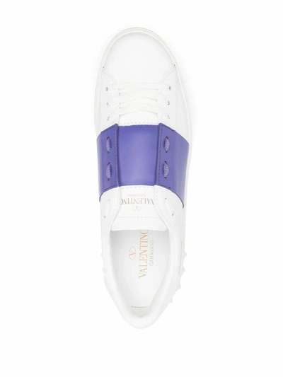 Shop Valentino Garavani Women's White Leather Sneakers