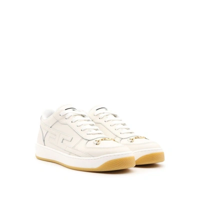 Shop Elisabetta Franchi Women's White Leather Sneakers