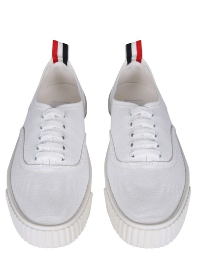 Shop Thom Browne Women's White Other Materials Sneakers