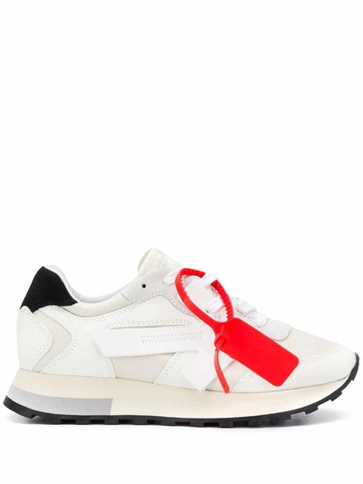Shop Off-white Women's White Leather Sneakers