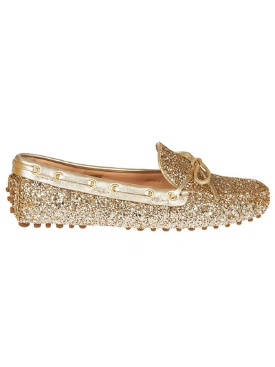 Shop Car Shoe Women's Gold Leather Loafers