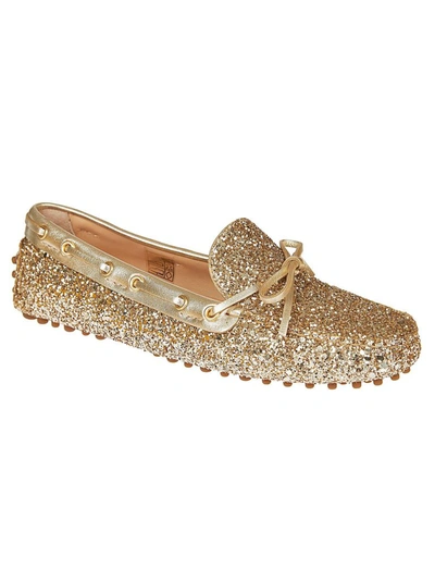 Shop Car Shoe Women's Gold Leather Loafers