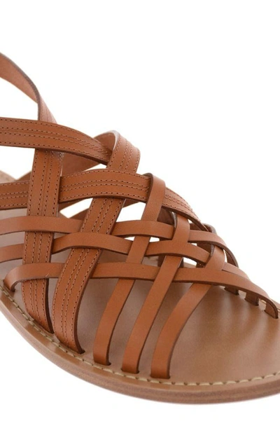 Shop Celine Céline Women's Brown Leather Sandals