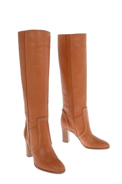 Shop Celine Céline Women's Brown Leather Boots