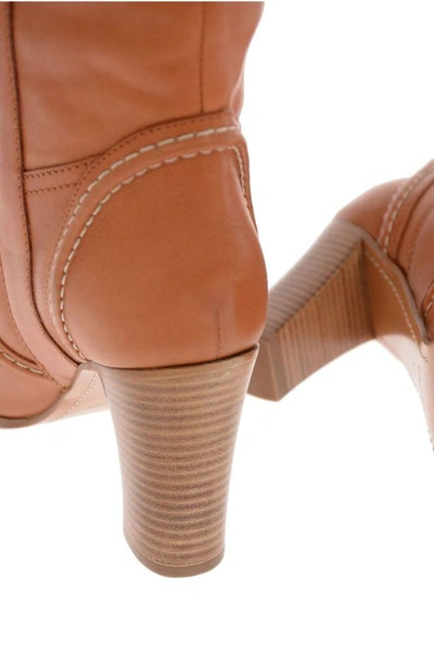 Shop Celine Céline Women's Brown Leather Boots