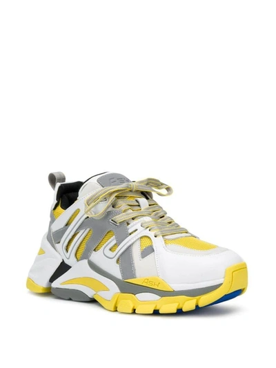 Shop Ash Women's Yellow Leather Sneakers