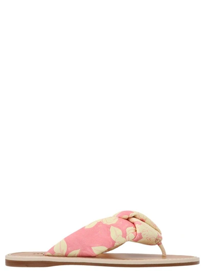 Shop Miu Miu Women's Pink Leather Sandals
