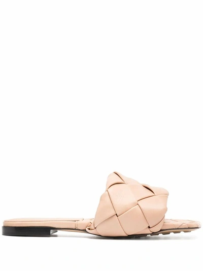 Shop Bottega Veneta Women's Pink Leather Sandals