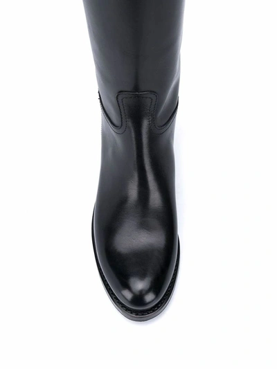 Shop Prada Women's Black Leather Boots