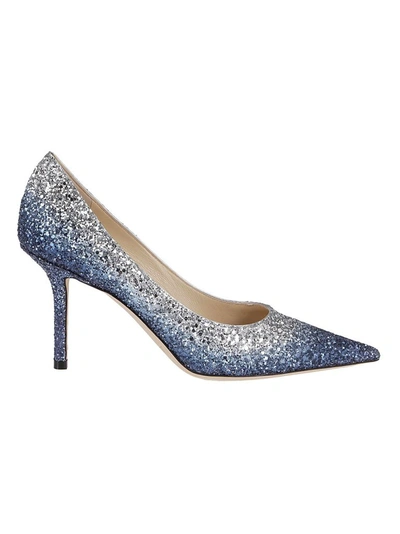 Shop Jimmy Choo Women's Blue Fabric Pumps