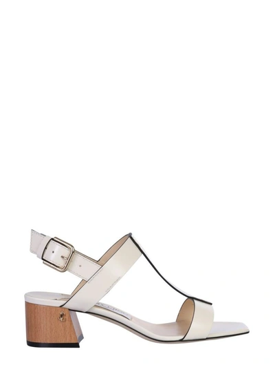 Shop Jimmy Choo Women's White Leather Sandals