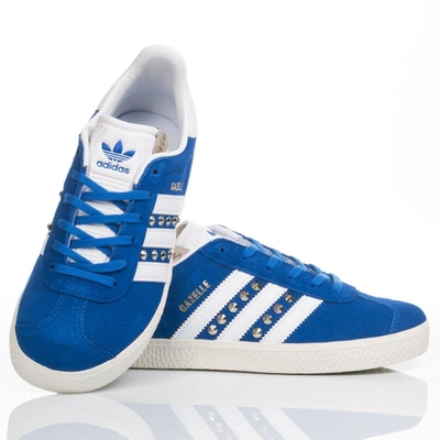 Shop Adidas Originals Adidas Women's Blue Suede Sneakers