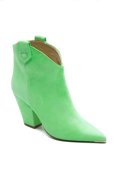 Shop Aldo Castagna Women's Green Suede Ankle Boots